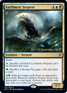 Lochmere Serpent - Throne of Eldraine Prerelease Promo