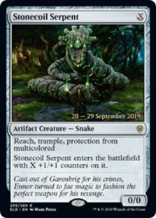 Stonecoil Serpent - Throne of Eldraine Prerelease Promo