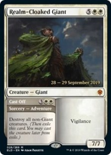 Realm-Cloaked Giant - Throne of Eldraine Prerelease Promo