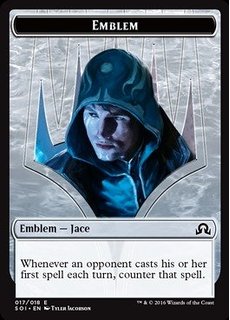 Emblem - Jace, Unraveler of Secrets - Shadows Over Innistrad