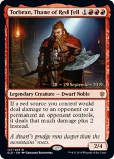 Torbran, Thane of Red Fell - Throne of Eldraine Prerelease Promo