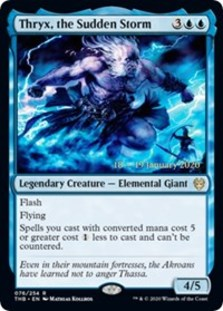 Thryx, the Sudden Storm - Theros Beyond Death Prerelease Promo