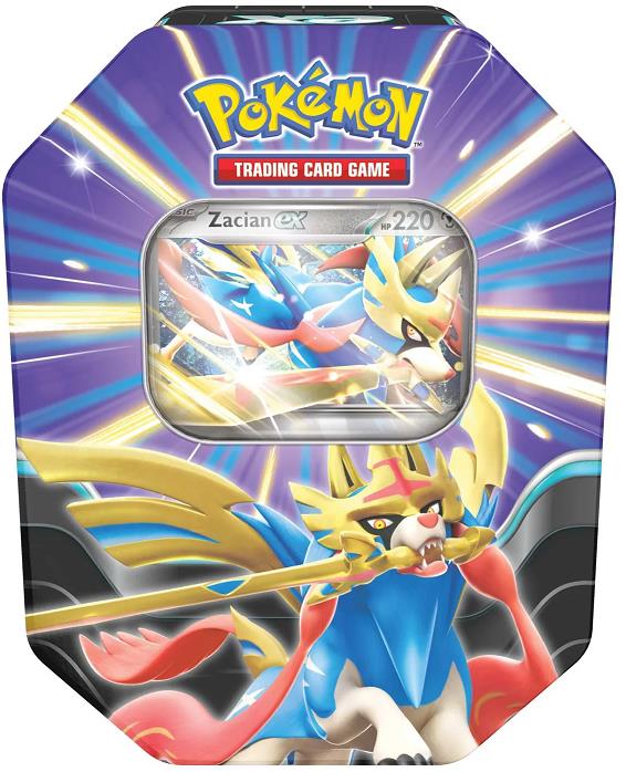 Slashing Legends Ex Tin - Zacian Slashing Legends Ex Tin - Zacian