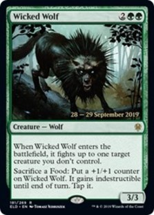 Wicked Wolf - Throne of Eldraine Prerelease Promo